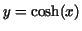 $y=\cosh(x)$
