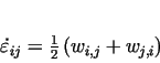 \begin{displaymath}
\dot{\varepsilon}_{ij}=\frac12\left( w_{i,j} + w_{j,i}\right)
\end{displaymath}